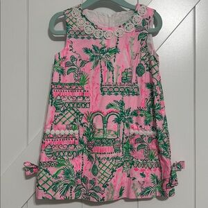 Lilly Pulitzer Pink and Green Kids Casual Dress